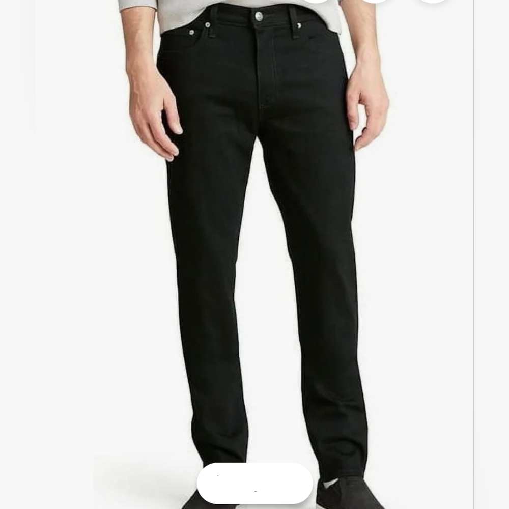 Levi Strauss 36x30 Men's Signature Slim Black Jeans  Super Flex NWT